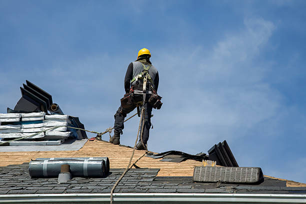 Professional Roofing technician working in Orefield, PA